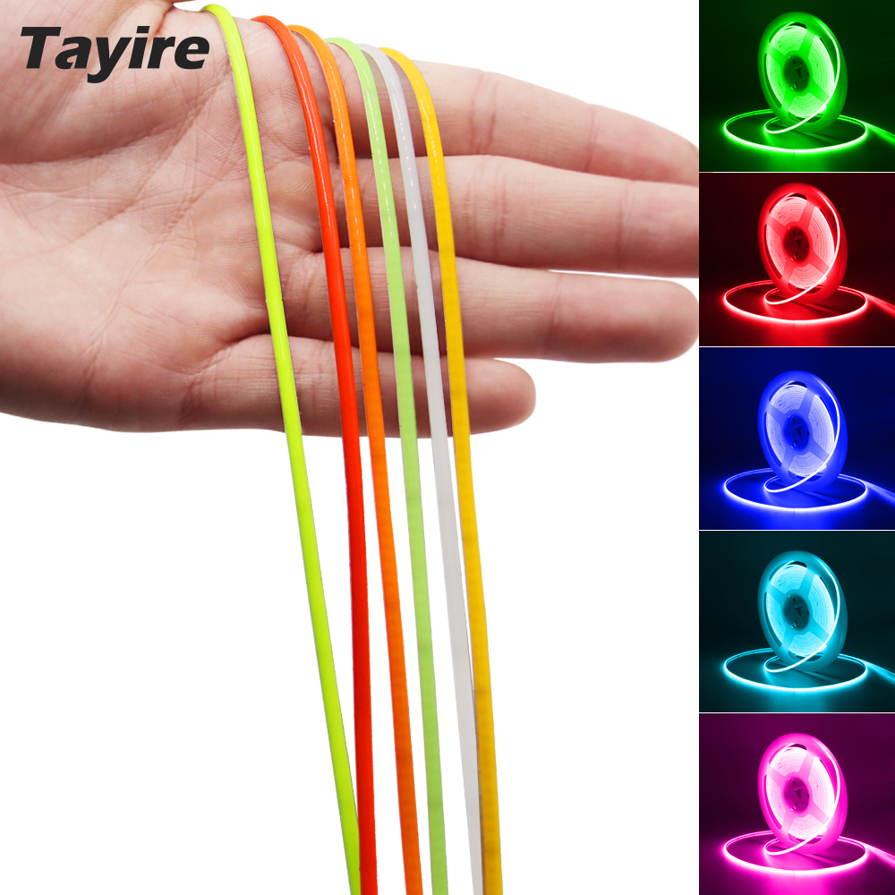 Lighting Mcqueen Bedroom Decor - 2mm 2,7mm Superdünner COB LED-Streifen Flexibles