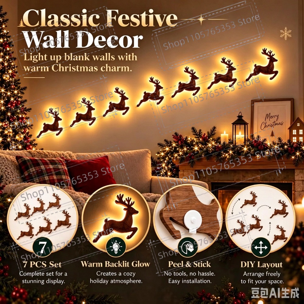 2027 Leuchtende Rentier-Weihna – Lighting Christmas Decor Bewertung und Preis