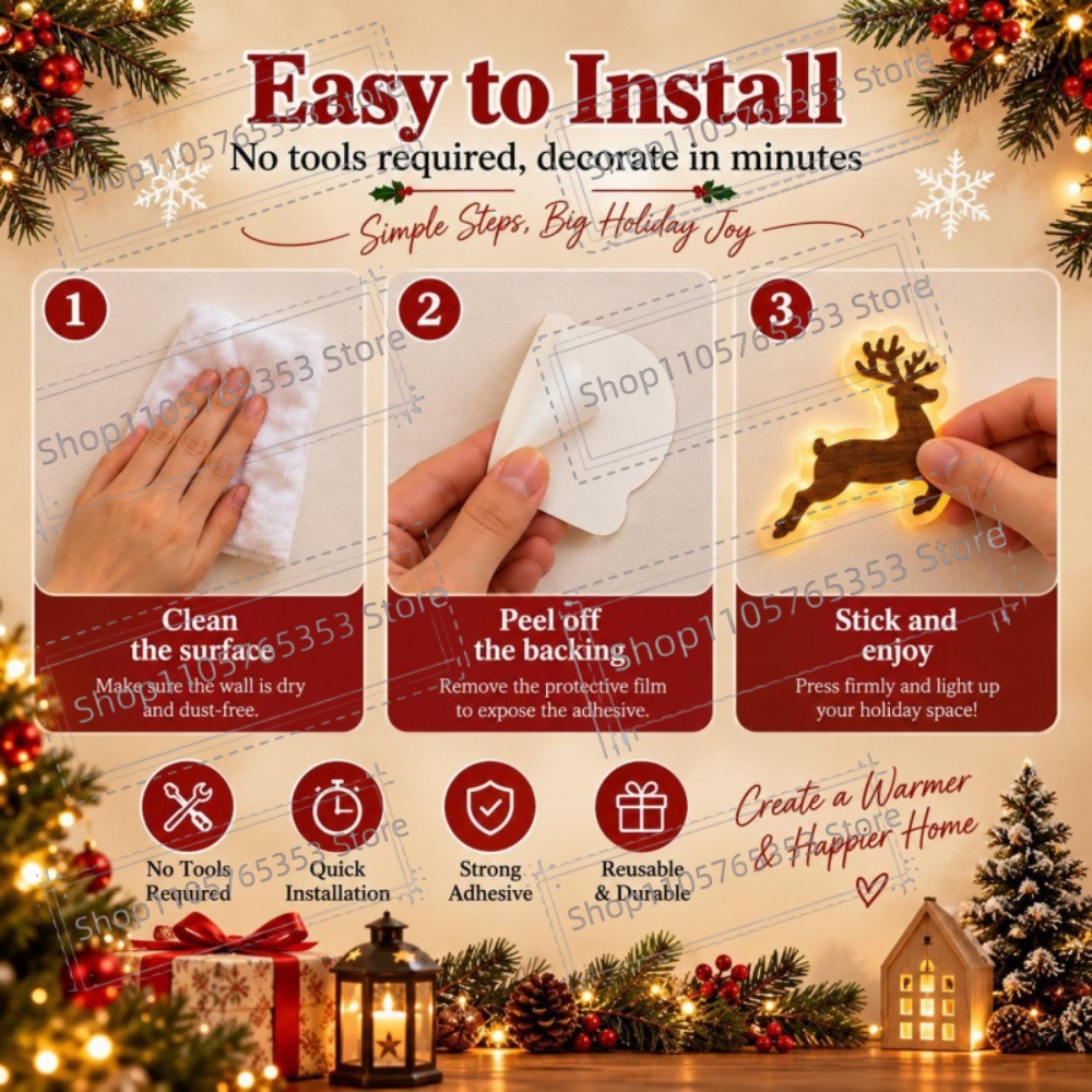 2027 Leuchtende Rentier-Weihna – Lighting Christmas Decor Bewertung und Preis