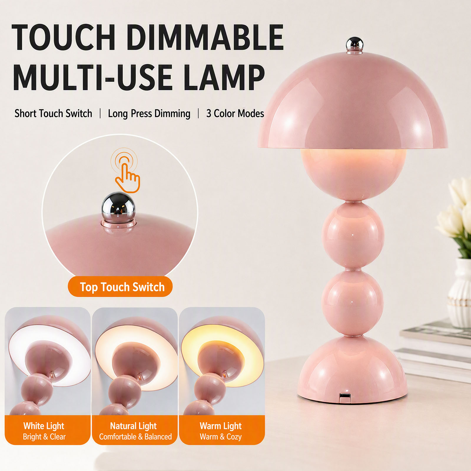 USB-Pilz-LED-Tischlampe mit 3  – Decor Lighting Lamps Bewertung und Preis